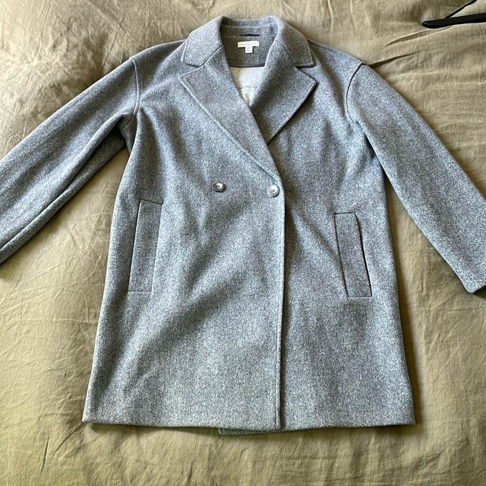 Topshop Gray Coat